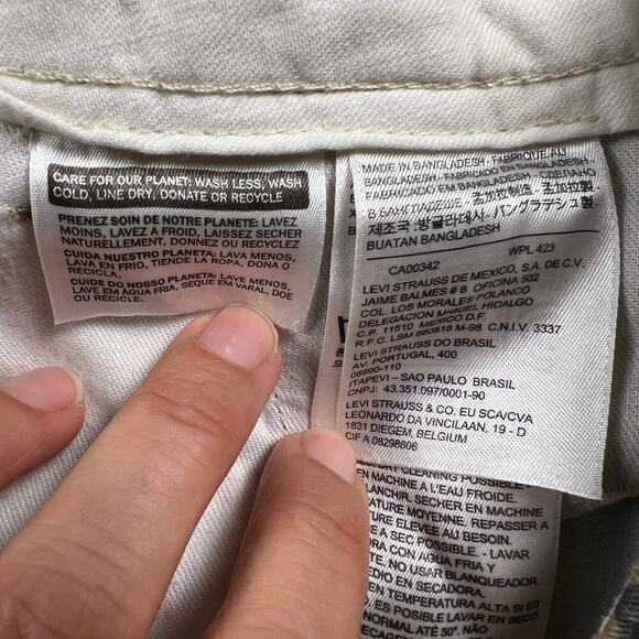 Levi’s White Tab 100% Cotton Camouflage Chino Pants Size 34x29 - Picture 7 of 13